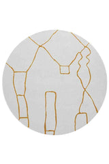 Paradise Round Amy Gold by Rug Culture - 240X240CM - ROUND