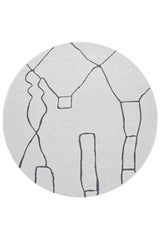 Paradise Round Amy Grey by Rug Culture - 150X150CM - ROUND