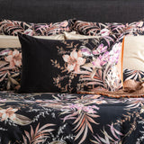 300 TC Grevillea Cotton Reversible Onyx Quilt Cover Sets by Renee Taylor Queen