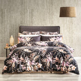 300 TC Grevillea Cotton Reversible Onyx Quilt Cover Sets by Renee Taylor King