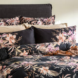 300 TC Grevillea Cotton Reversible Onyx Quilt Cover Sets by Renee Taylor King