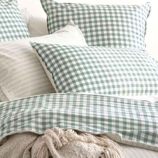 Alison Yarn Dyed Cotton Reversible Forest Quilt Cover Sets by Renee Taylor Super King
