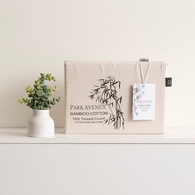 500 Thread Count Dove Bamboo Cotton Super King Combo Set by Park Avenue