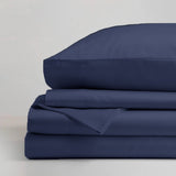 Ddecor Home 1500 Thread count Premium Cotton Blend Indigo King Sheet Set by Ddecor Home - Front View