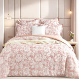 Aura Blush Jacquard Super King Quilt Cover Set by Renee Taylor