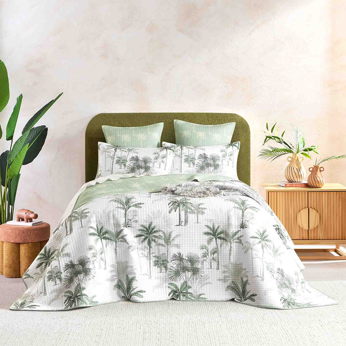 Marbella Quilted Reversible Super King Coverlet Set by Renee Taylor