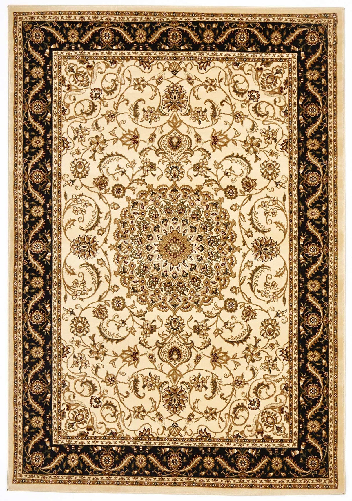 Sydney 9 Ivory Black Runner Rug by Rug Culture - 400X80CM - RUNNER