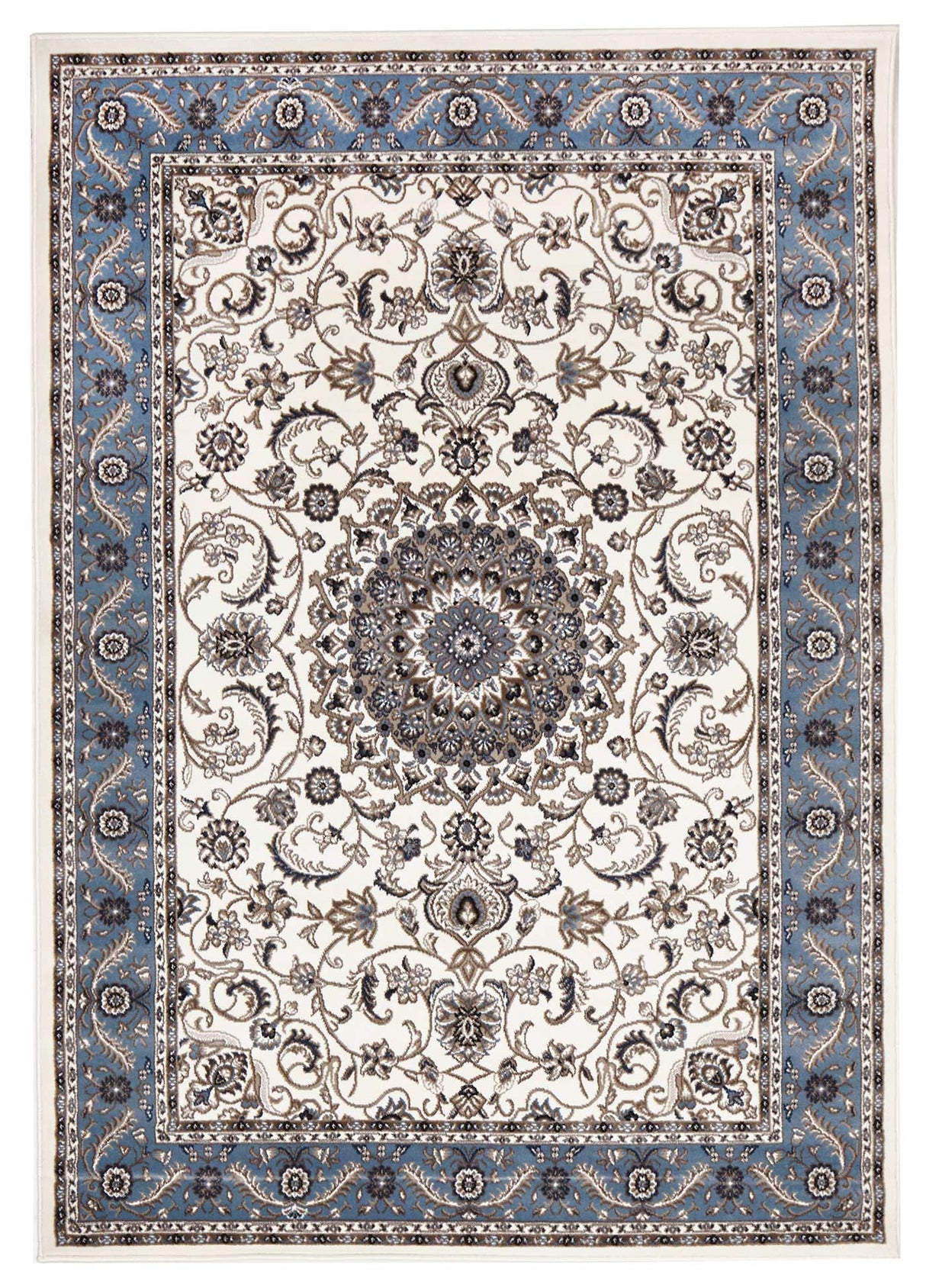 Sydney 9 White Blue Rug by Rug Culture - 400X300CM - RECTANGLE