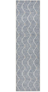 Terrace 5501 Blue Runner by Rug Culture-400X80CM - RUNNER