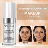 ReviGLam TLM Colour Changing Liquid Foundation Hides Wrinkles & Lines, BB Cream Makeup Base Concealer Cover Moisturizing Fluid for all Skin Tone SPF15, Pack of 1 - Side View