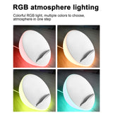 Mood lighting,Support Different Levels of White Light and Color Light,WiFi APP,Wireless Charging,Phone Holder - Side View