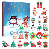 Blind Box Calendar Boxes For 2025, 24 Days Countdown Calendar Boxes, Diy Advent Calendar Boxes to Fill Gift for Adults And Kids Christmas Gift Box for Women - Top-Down View