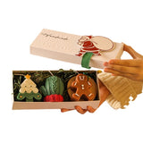 3PCS Christmas Scented Candle Gift Set - Elk, Tree, Gingerbread Man, Glove Shaped for Women, Xmas Home Decor, Party, Bedroom, Table Decorations