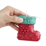 3PCS Christmas Scented Candle Gift Set - Elk, Tree, Gingerbread Man, Glove Shaped for Women, Xmas Home Decor, Party, Bedroom, Table Decorations - 45-Degree Angle