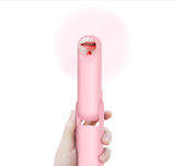 Handheld Mini Fan, 2 IN 1 USB Rechargeable Portable Fan [12-19 Working Hours] with Power Bank, Pocket Design for Travel/Summer/Concerts/Lash, Gifts for Women (Pink)Christmas Gifts