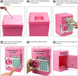 Toys for Kids Ages 5-7, 8-10, Electronic ATM Password Cash Coin Can Auto Scroll Paper Money Saving Box Toys for 6 7 8 9 10 11 12 Year Old Girl Christmas Birthday Gifts green