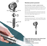 High Pressure Filtered Shower Head - 3 Spray Modes Shower head with Handheld, Detachable Showerhead with 5 Replaceable Water Softener Filters for Hard Water | Shower with 75