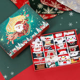 Advent Calendar 2025 Adult Men 24 Days of Christmas Cotton Socks US 7-13 Fun Christmas Sock Advent Calendar for Men Funny Gifts for Dad Boyfriend Husband Brother Random Socks Gift Box