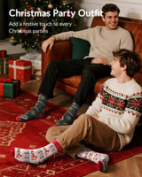 Advent Calendar 2025 Adult Men 24 Days of Christmas Cotton Socks US 7-13 Fun Christmas Sock Advent Calendar for Men Funny Gifts for Dad Boyfriend Husband Brother Random Socks Gift Box - 45-Degree Angle