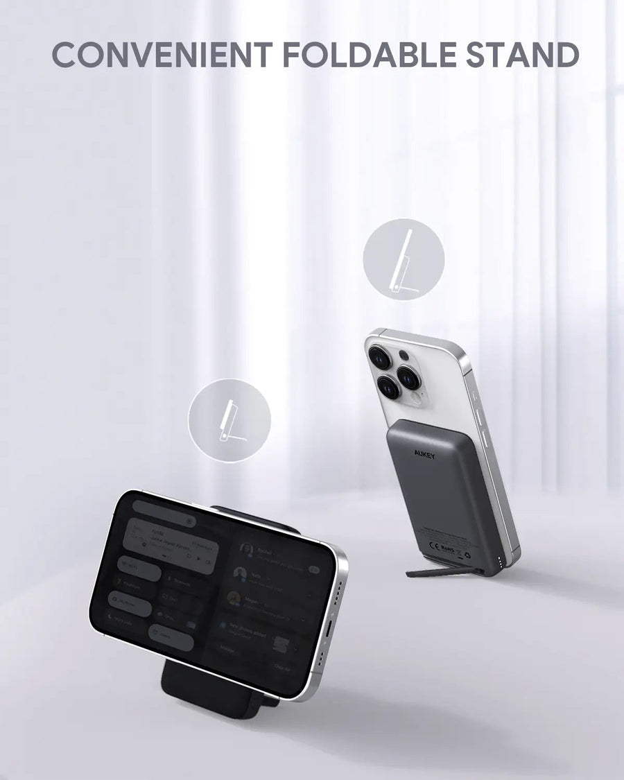 Aukey MagLinnk 10000mAh Magnetic Wireless Charging Power Bank (PB-MS02)