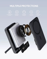 Aukey MagLinnk 10000mAh Magnetic Wireless Charging Power Bank (PB-MS02) - Top-Down View