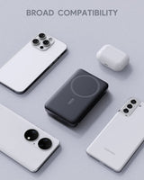 Aukey MagLinnk 10000mAh Magnetic Wireless Charging Power Bank (PB-MS02) - 45-Degree Angle