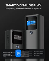 Aukey Sprint X 27.6K 140W 27,600mAh Portable Power Bank with PD3.1 (PB-Y45) - Side View