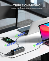 Aukey Sprint X 27.6K 140W 27,600mAh Portable Power Bank with PD3.1 (PB-Y45) - 45-Degree Angle