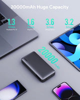 Aukey Sprint X 20K 30W 20000mAh Portable Power Bank with PD3.0 (PB-Y42) - Top-Down View