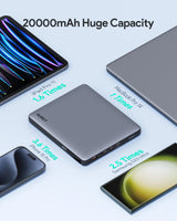 Aukey Sprint X 20K 100W 20000mAh Laptop Power Bank with PD3.0 (PB-Y44) - Close-Up Angle