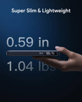 Aukey Sprint X 20K 100W 20000mAh Laptop Power Bank with PD3.0 (PB-Y44) - Low Angle