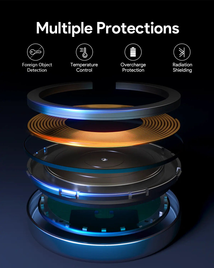 Aukey Magfusion Aura Qi2 Magnetic Fast Wireless Charger (LC-MC10)