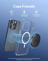 Aukey Magfusion Aura Qi2 Magnetic Fast Wireless Charger (LC-MC10) - Close-Up Angle