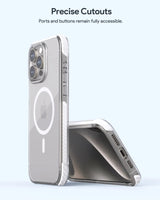 Aukey Urban Guard Magnetic Hard-Shell iPhone 15 Phone case - Transparent (TM11A) - Side View