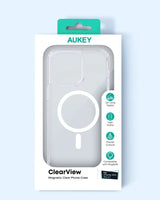 Aukey Clearview Magsafe iPhone 15 Pro Max Phone case - Transparent (TM10D) - Rear View