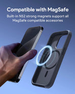Aukey Urban Guard Elite Magnetic Hard-Shell iPhone 15 Pro Phone Case - Dark Gray (UG10C)