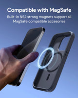 Aukey Urban Guard Elite Magnetic Hard-Shell iPhone 15 Pro Max Phone Case - Dark Gray (UG10D) - Front View