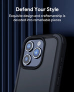 Aukey Urban Guard Elite Magnetic Hard-Shell iPhone 15 Pro Max Phone Case - Dark Gray (UG10D)