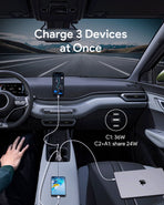 Aukey Pathfinder Mix 3 100W Fast Charging Car Charger 100W (CC-P3)