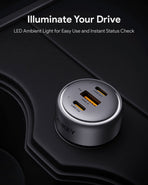 Aukey Pathfinder Mix 3 100W Fast Charging Car Charger 100W (CC-P3)