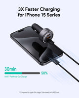 Aukey Pathfinder Mix 3 100W Fast Charging Car Charger 100W (CC-P3) - Rear View