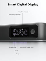 Aukey Spark Sling 20000 Compact Fast Charging Power Bank with Built-in USB-C Cable (PB-Y48) - Side View