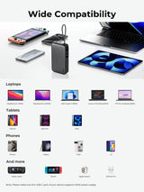 Aukey Spark Sling 20000 Compact Fast Charging Power Bank with Built-in USB-C Cable (PB-Y48) - Extra Image