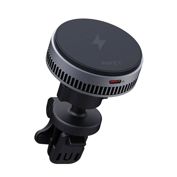 Aukey MagFusion Dash Pro Qi2 Magnetic Fast Wireless Charging Phone Mount with Active Cooling (HD-MC13A)