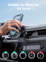 Aukey MagFusion Dash Pro Qi2 Magnetic Fast Wireless Charging Phone Mount with Active Cooling (HD-MC13A) - 45-Degree Angle