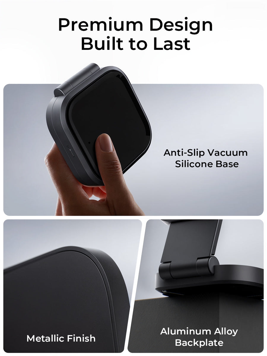 Aukey MagFusion L Qi2 Foldable 2 In 1 Magnetic Wireless Charger (LC-MC211)