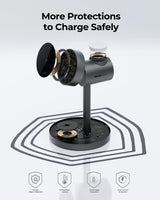 Aukey MagFusion 3-in-1 Qi2 Magnetic Fast Wireless Charging Station (LC-MC311)