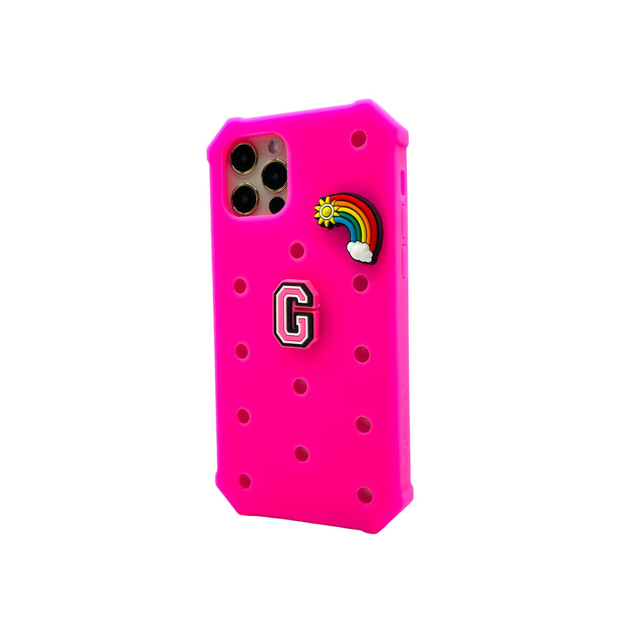 Lovefone Kids Silicone Case iPhone 14 Pro Max Hot Pink