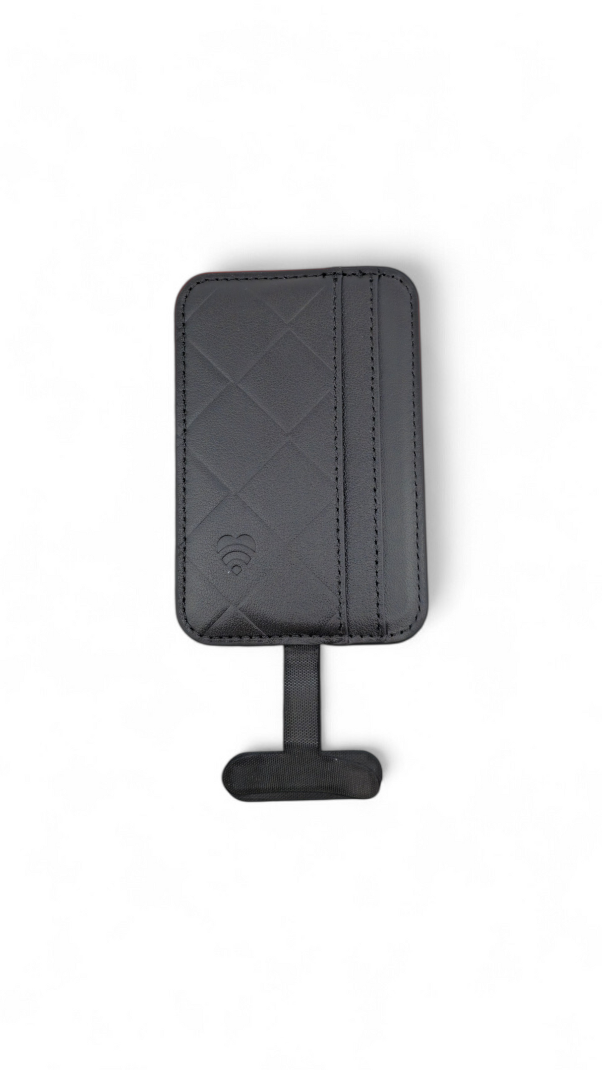 Lovefone Genuine Leather Weave Wallet with Magsafe - Black