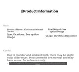 Christmas gift, Christmas wreath, door hanging - Side View